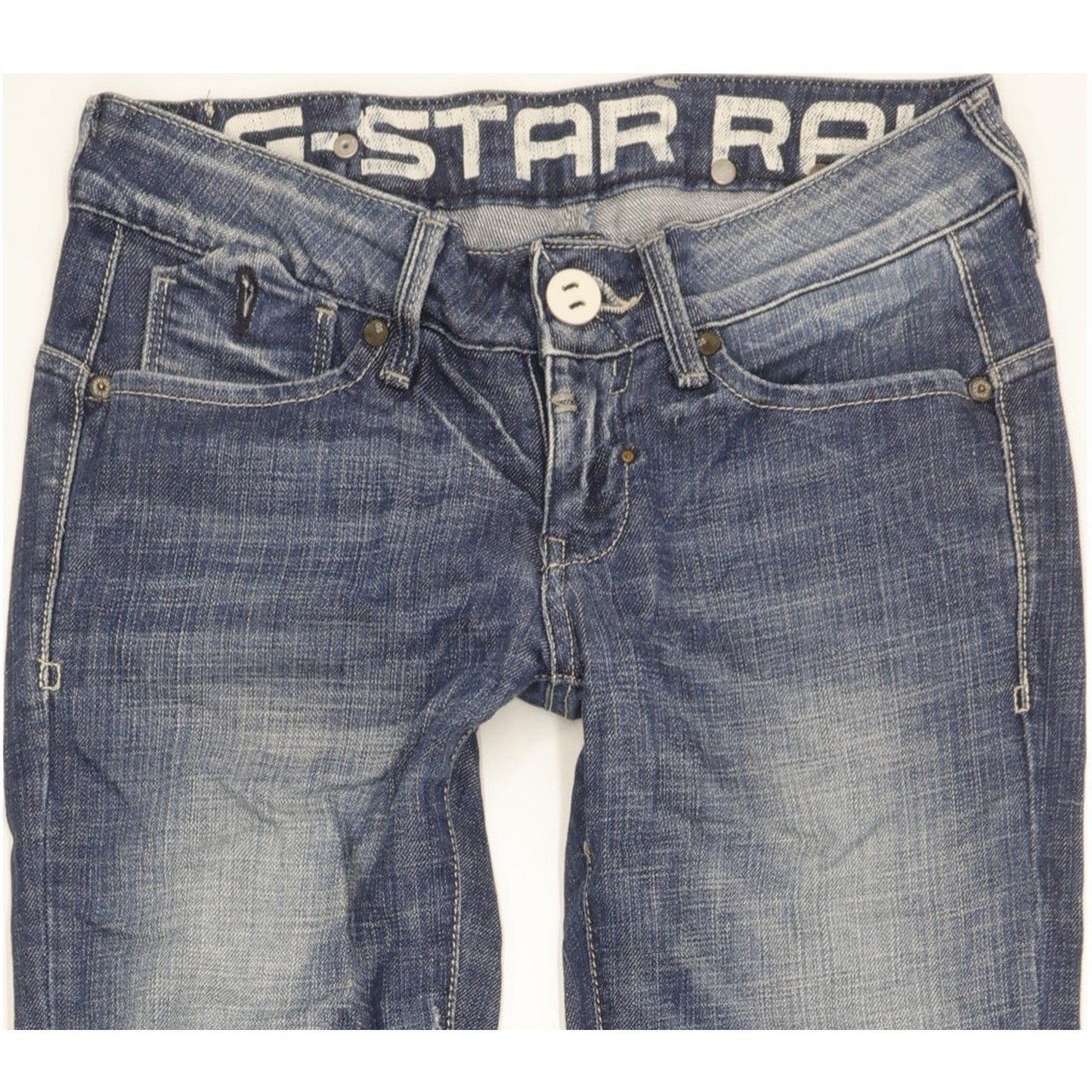 G-Star Corvet Women Blue Skinny Slim Stretch Jeans W24 L30