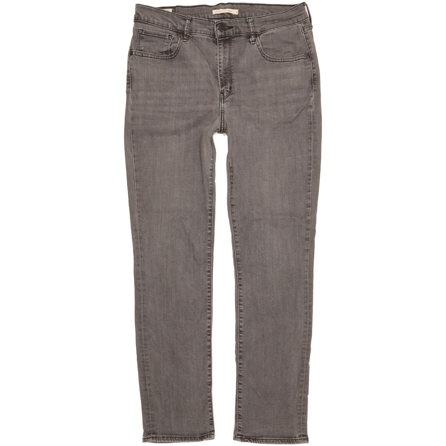 Levi's 724 Grey Straight Slim Stretch Jeans High Waisted W32 L31