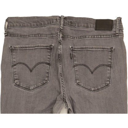 Levi's 724 Grey Straight Slim Stretch Jeans High Waisted W32 L31