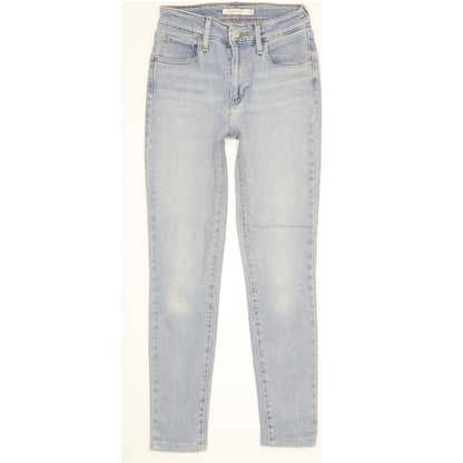 Levi's 721 Women Blue Skinny Slim Stretch Jeans W25 L26