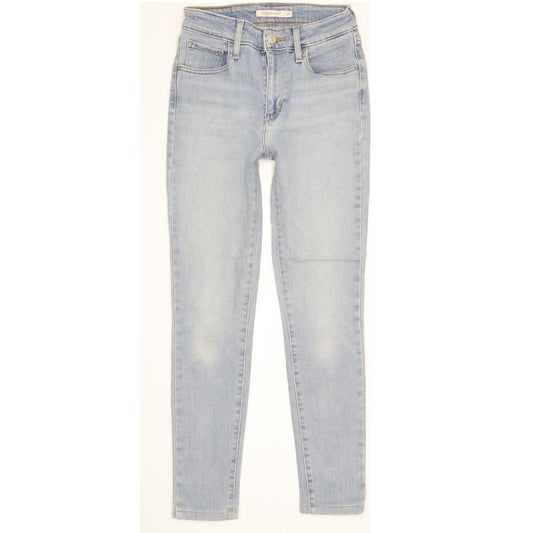 Levi's 721 Women Blue Skinny Slim Stretch Jeans W25 L26