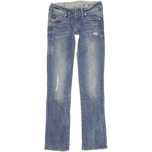 G-Star Midge Women Blue Straight Slim Stretch Jeans W25 L32