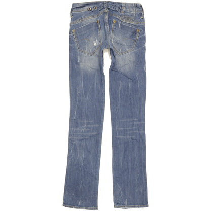 G-Star Midge Women Blue Straight Slim Stretch Jeans W25 L32