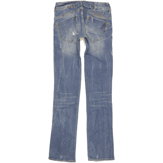 G-Star Midge Women Blue Straight Slim Stretch Jeans W25 L32