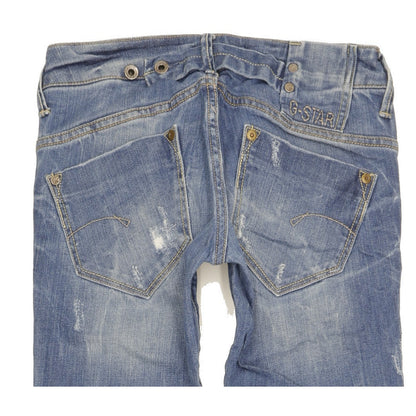 G-Star Midge Women Blue Straight Slim Stretch Jeans W25 L32