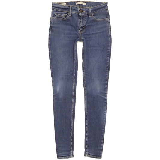 Levi's 710 Super Women Blue Skinny Slim Stretch Jeans W28 L29