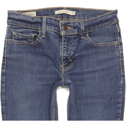 Levi's 710 Super Women Blue Skinny Slim Stretch Jeans W28 L29