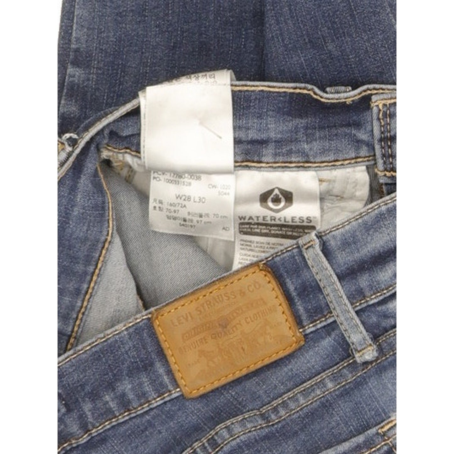 Levi's 710 Super Women Blue Skinny Slim Stretch Jeans W28 L29