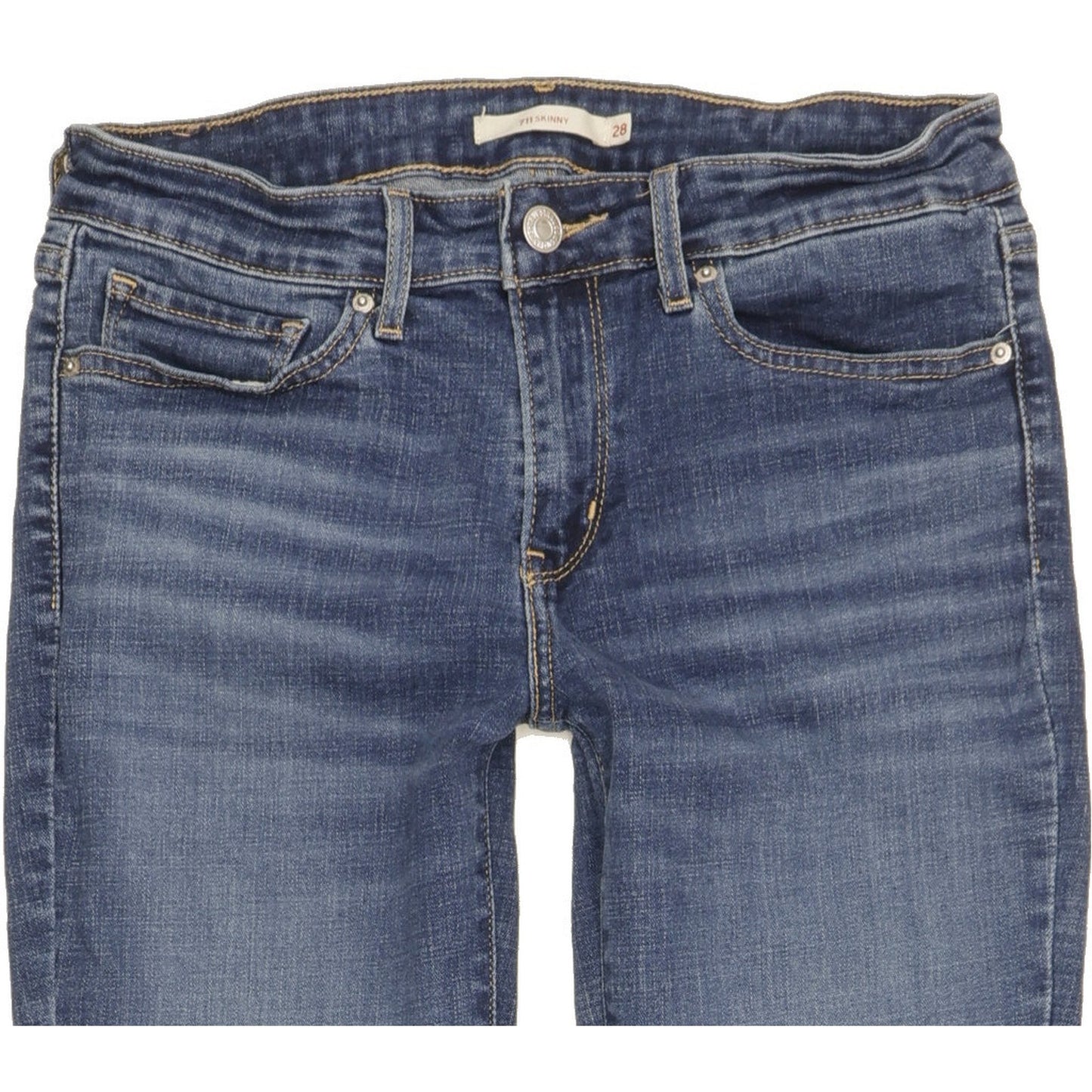 Levi's 711 Women Blue Skinny Slim Stretch Jeans W28 L30