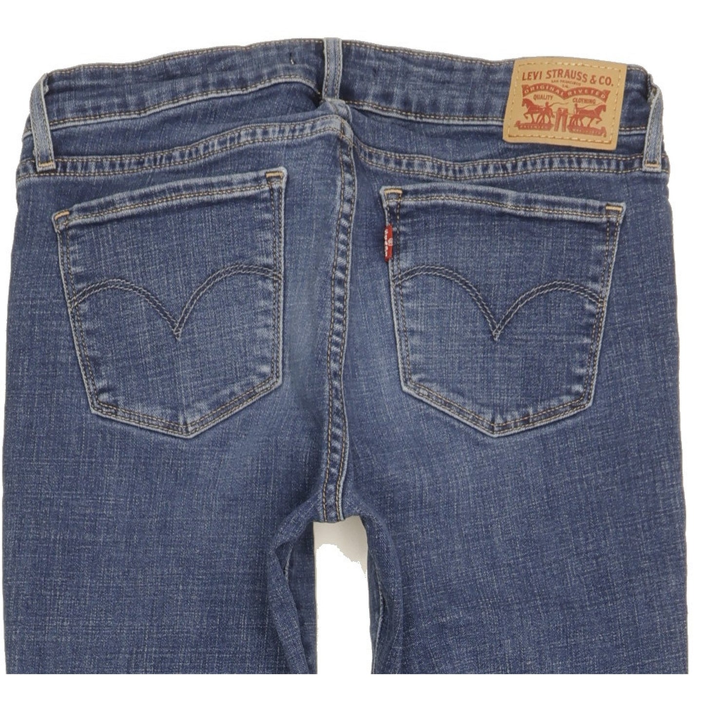 Levi's 711 Women Blue Skinny Slim Stretch Jeans W28 L30
