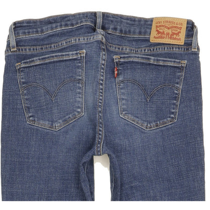 Levi's 711 Women Blue Skinny Slim Stretch Jeans W28 L30