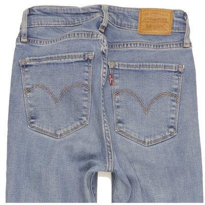 Levi's 721 Women Blue Skinny Slim Stretch Jeans W25 L30