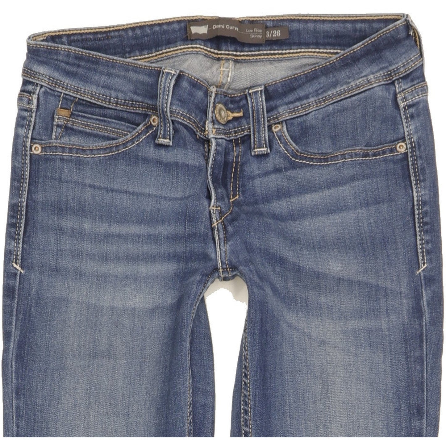Levi's Demi Curve Women Blue Skinny Slim Stretch Jeans W26 L29