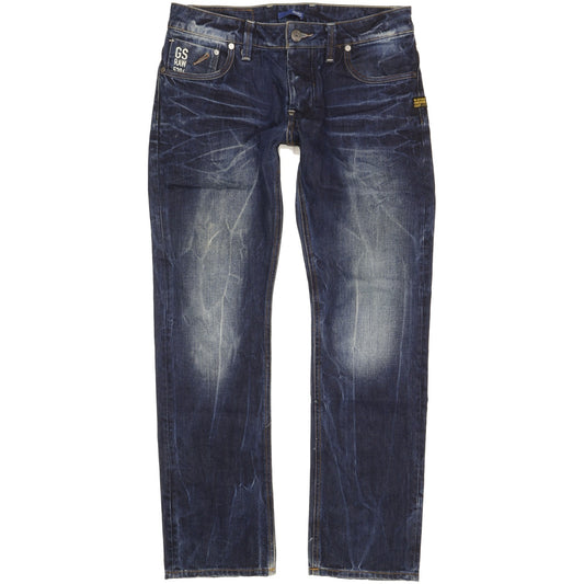 G-Star Attacc Men Blue Straight Regular Jeans W30 L30