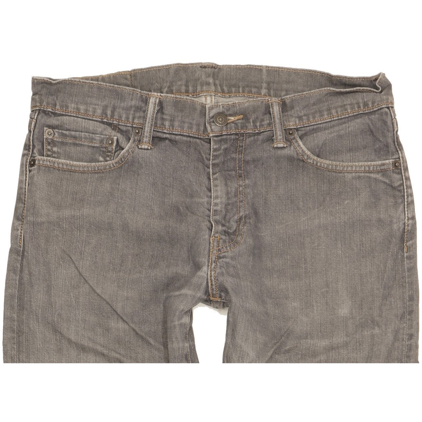 Levi's 504 Men Grey Straight Regular Jeans W32 L31