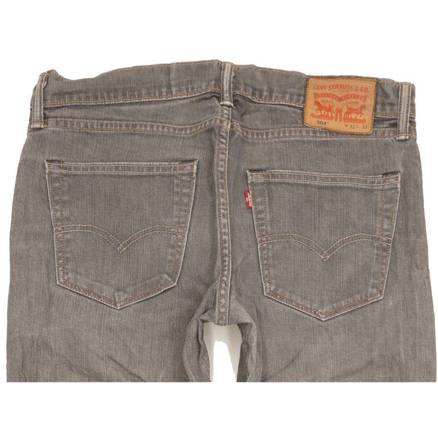 Levi's 504 Men Grey Straight Regular Jeans W32 L31