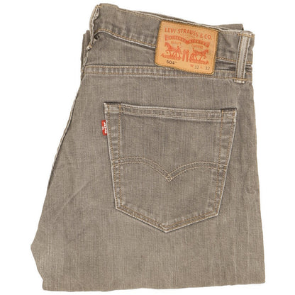Levi's 504 Men Grey Straight Regular Jeans W32 L31
