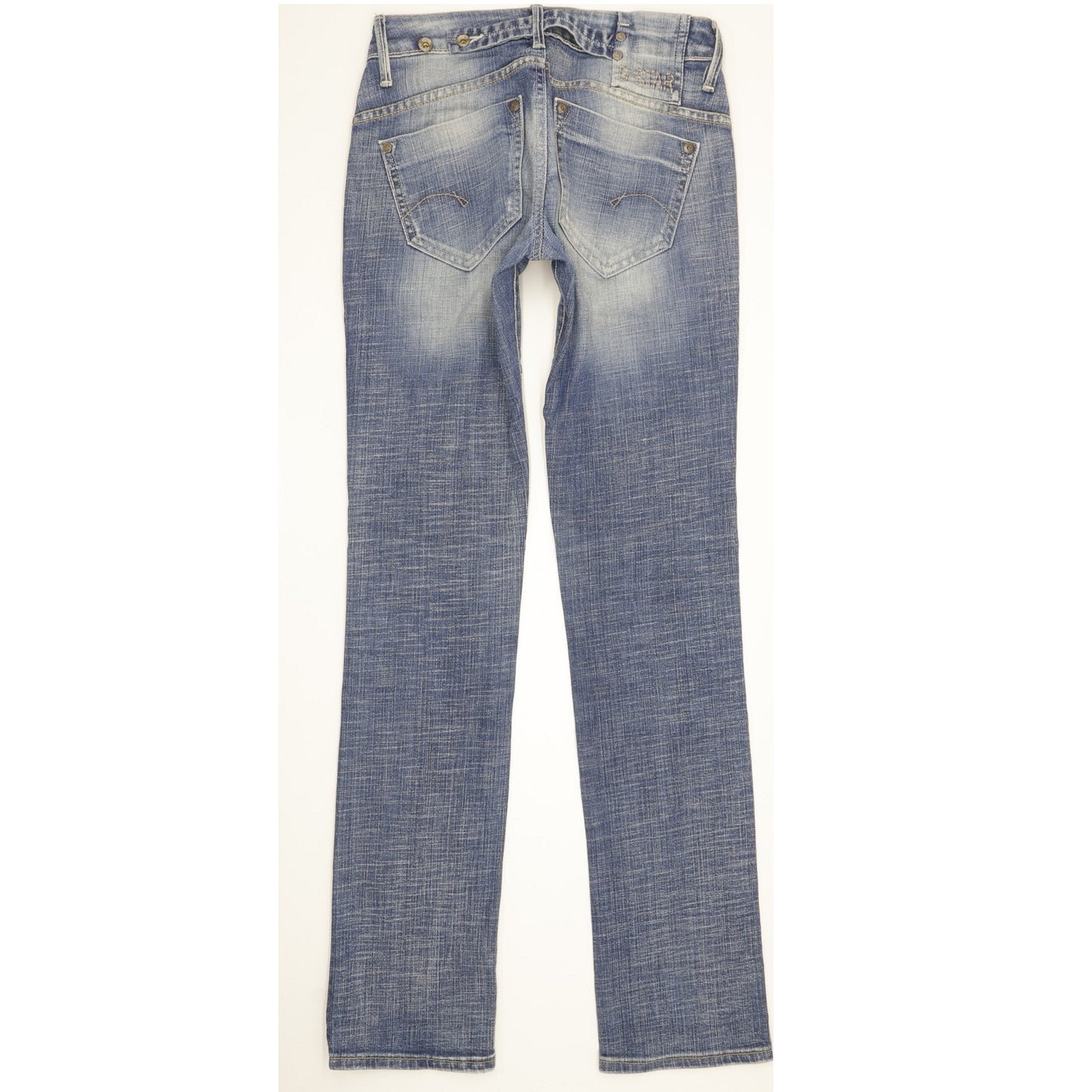 G-Star Women Blue Straight Slim Stretch Jeans W27 L33