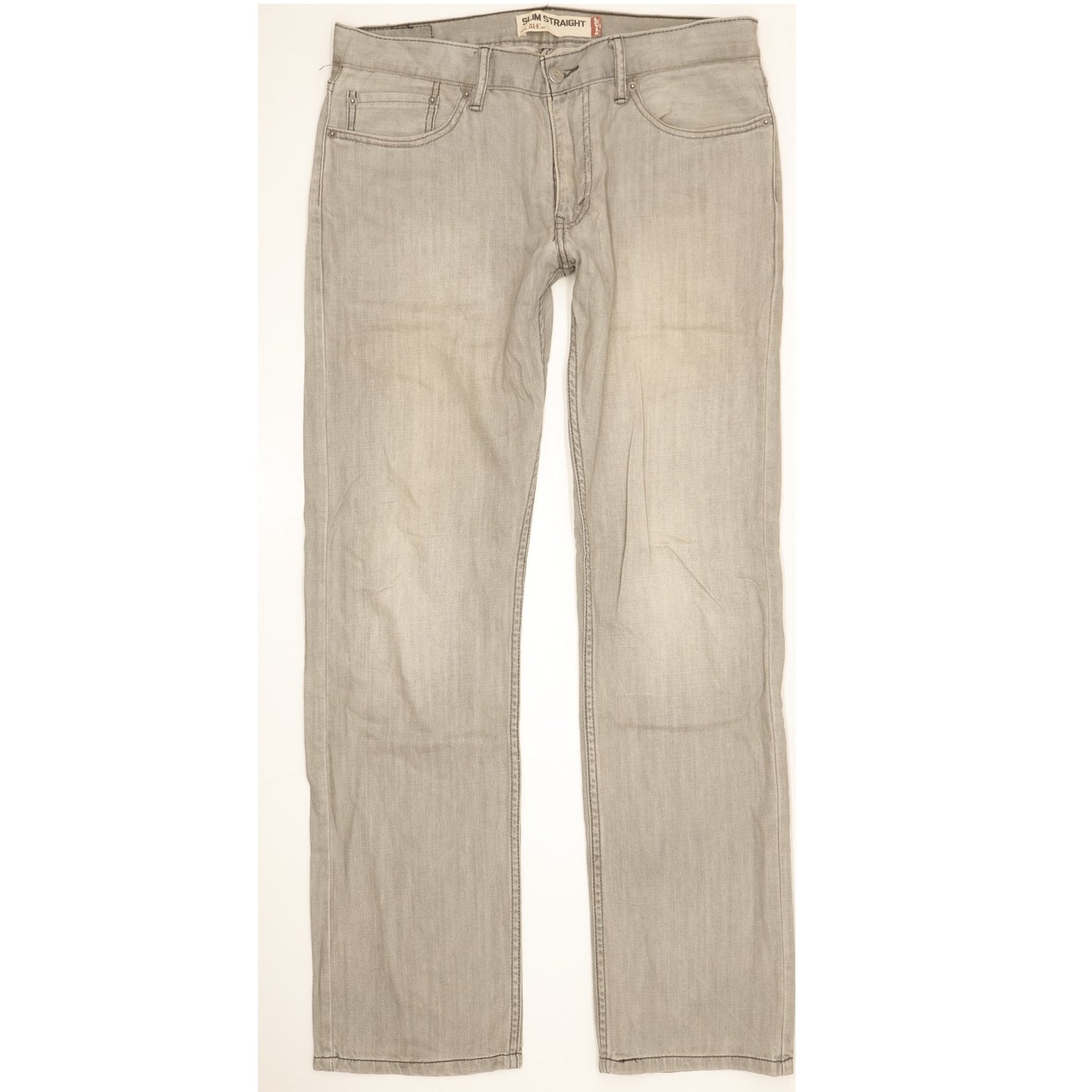 Levi's 514 Men Grey Straight Slim Jeans W33 L34