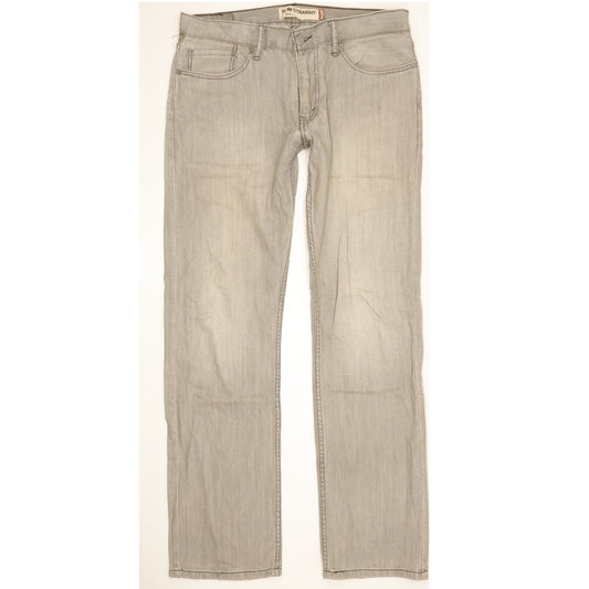Levi's 514 Men Grey Straight Slim Jeans W33 L34
