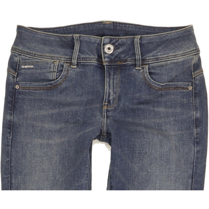 G-Star Lynn Women Blue Skinny Slim Stretch Jeans W30 L30