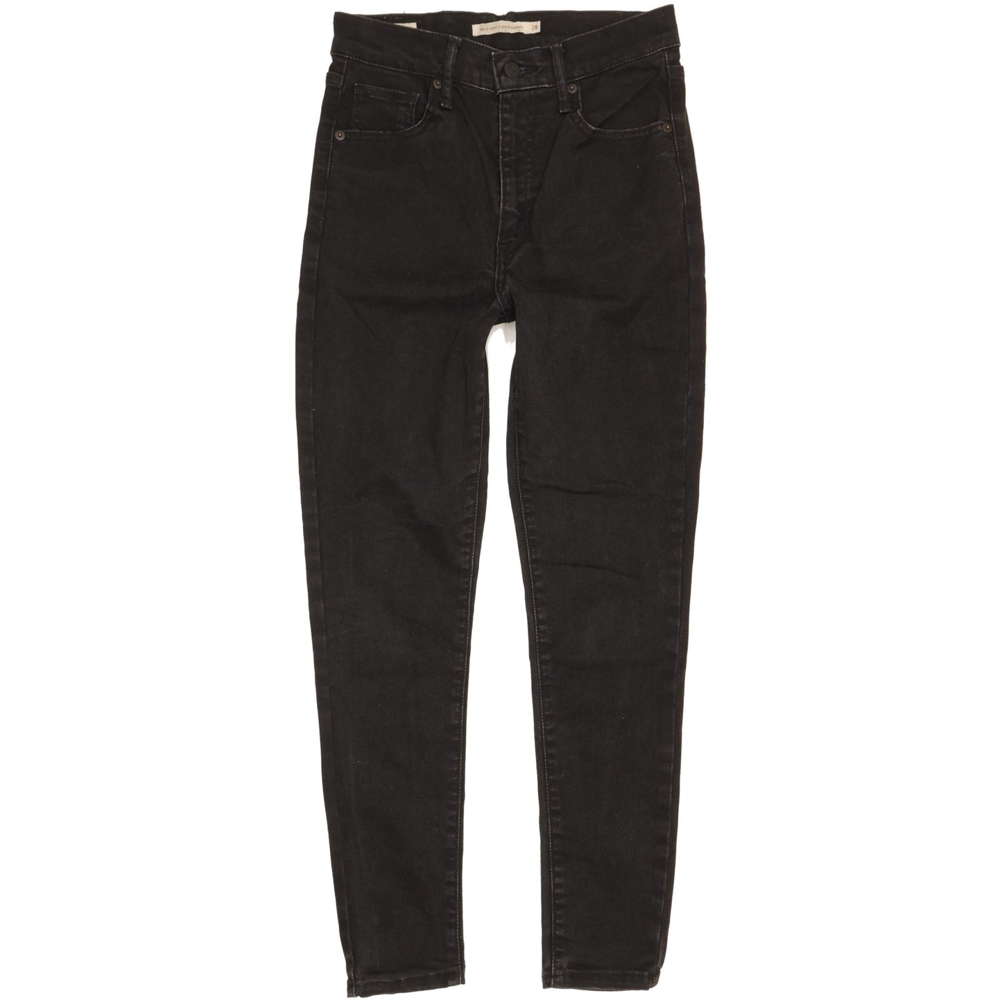 Levi's Mile Black Skinny Slim Stretch Jeans High Waisted W28 L27