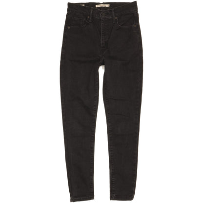 Levi's Mile Black Skinny Slim Stretch Jeans High Waisted W28 L27