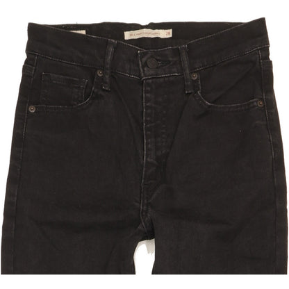 Levi's Mile Black Skinny Slim Stretch Jeans High Waisted W28 L27