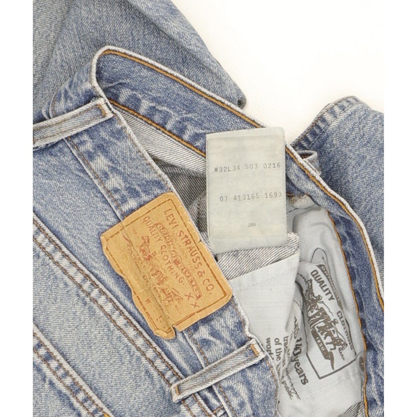 Levi's 503 Men Blue Straight Regular Jeans W32 L33