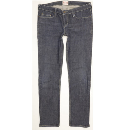 Mustang Men Blue Straight Slim Stretch Jeans W32 L31
