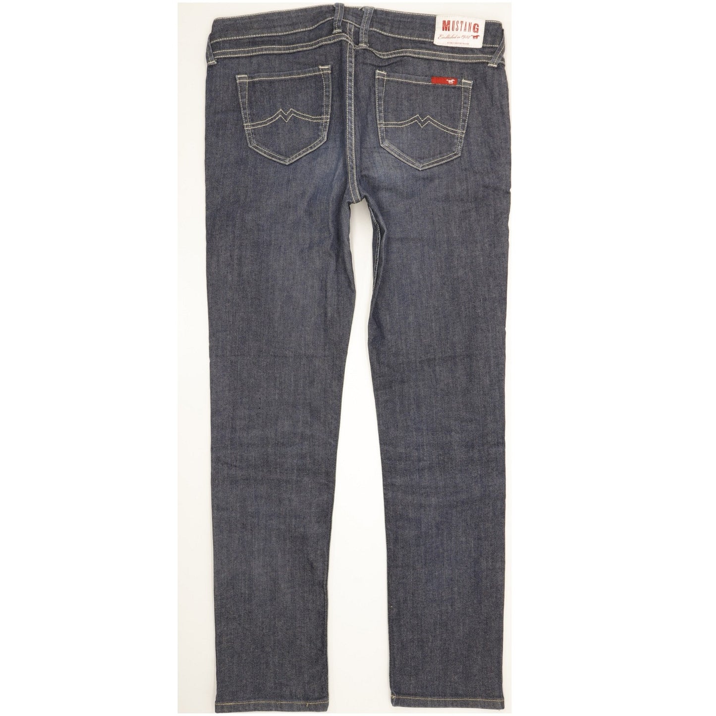 Mustang Men Blue Straight Slim Stretch Jeans W32 L31