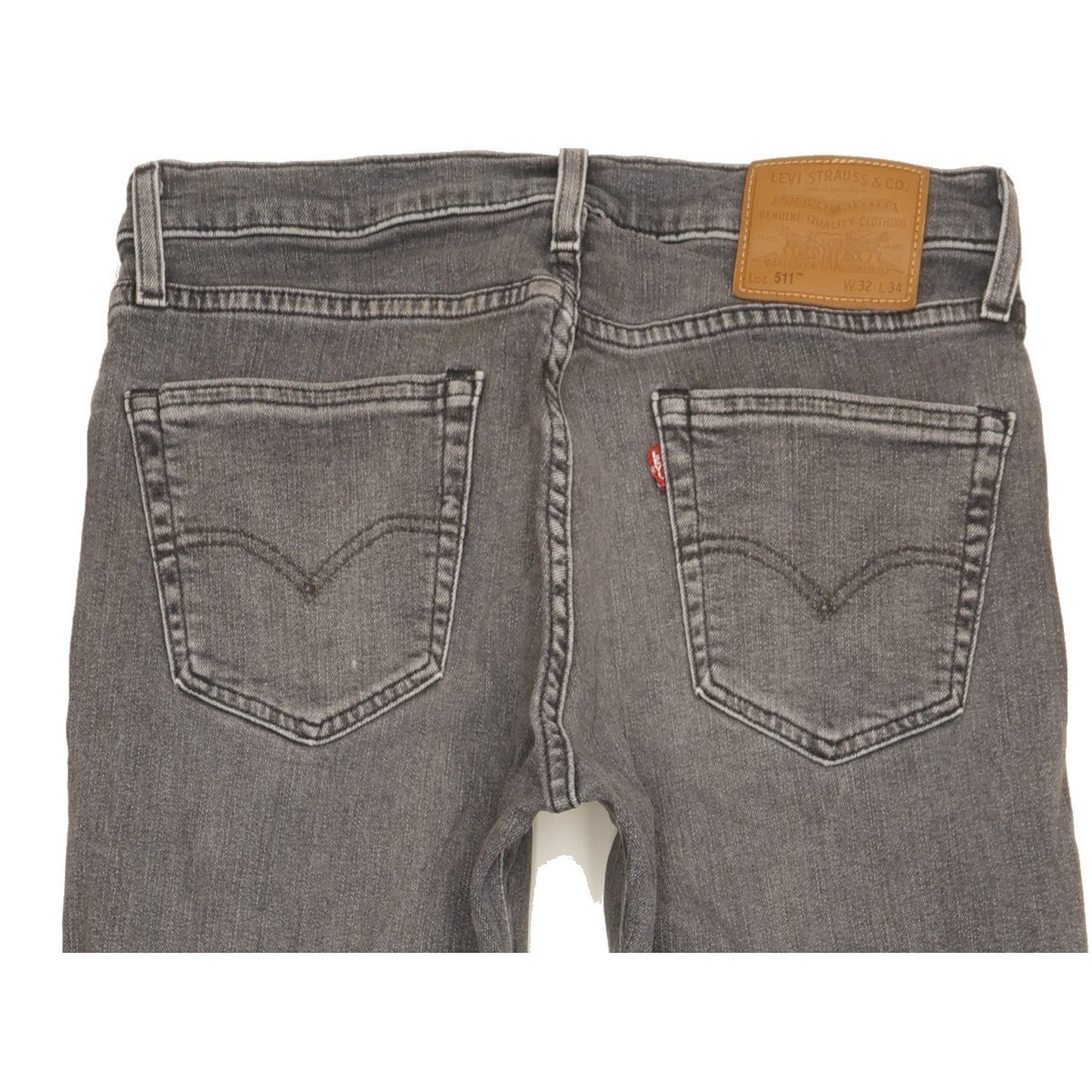 Levi's 511 Men Grey Straight Slim Jeans W32 L34