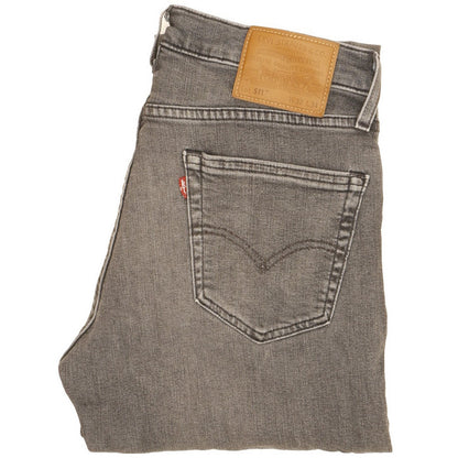 Levi's 511 Men Grey Straight Slim Jeans W32 L34