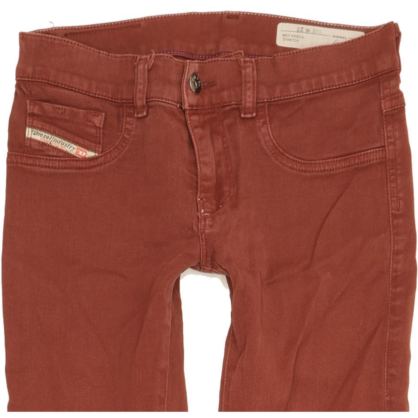 Diesel Livier Women Brown Skinny Slim Stretch Jeans W27 L27