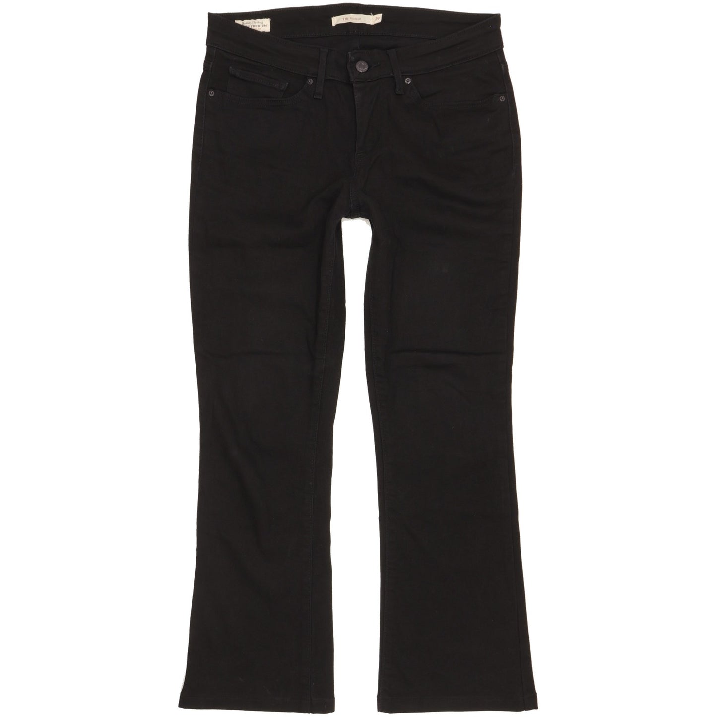 Levi's 715 Women Black Bootcut Slim Stretch Jeans W29 L26