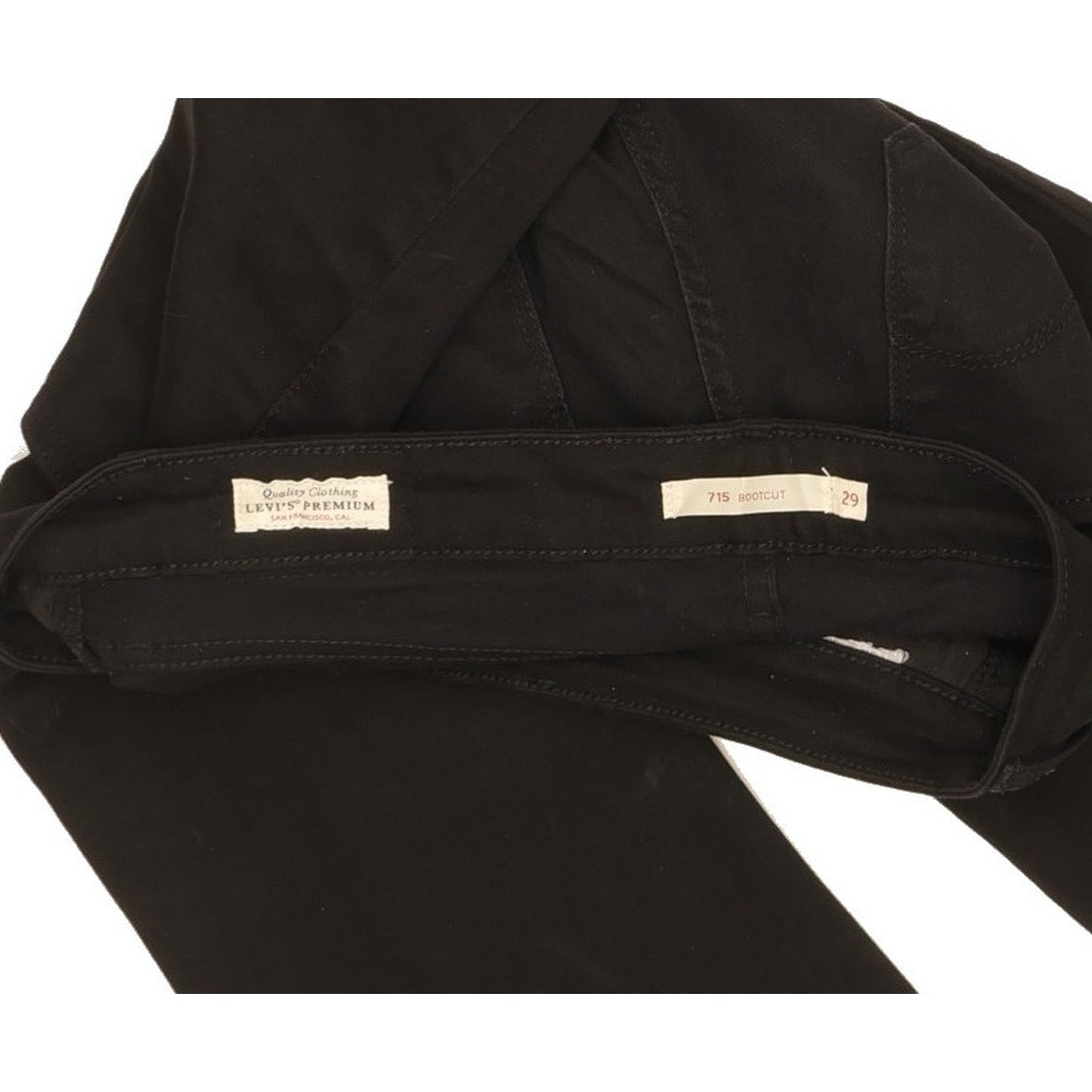 Levi's 715 Women Black Bootcut Slim Stretch Jeans W29 L26