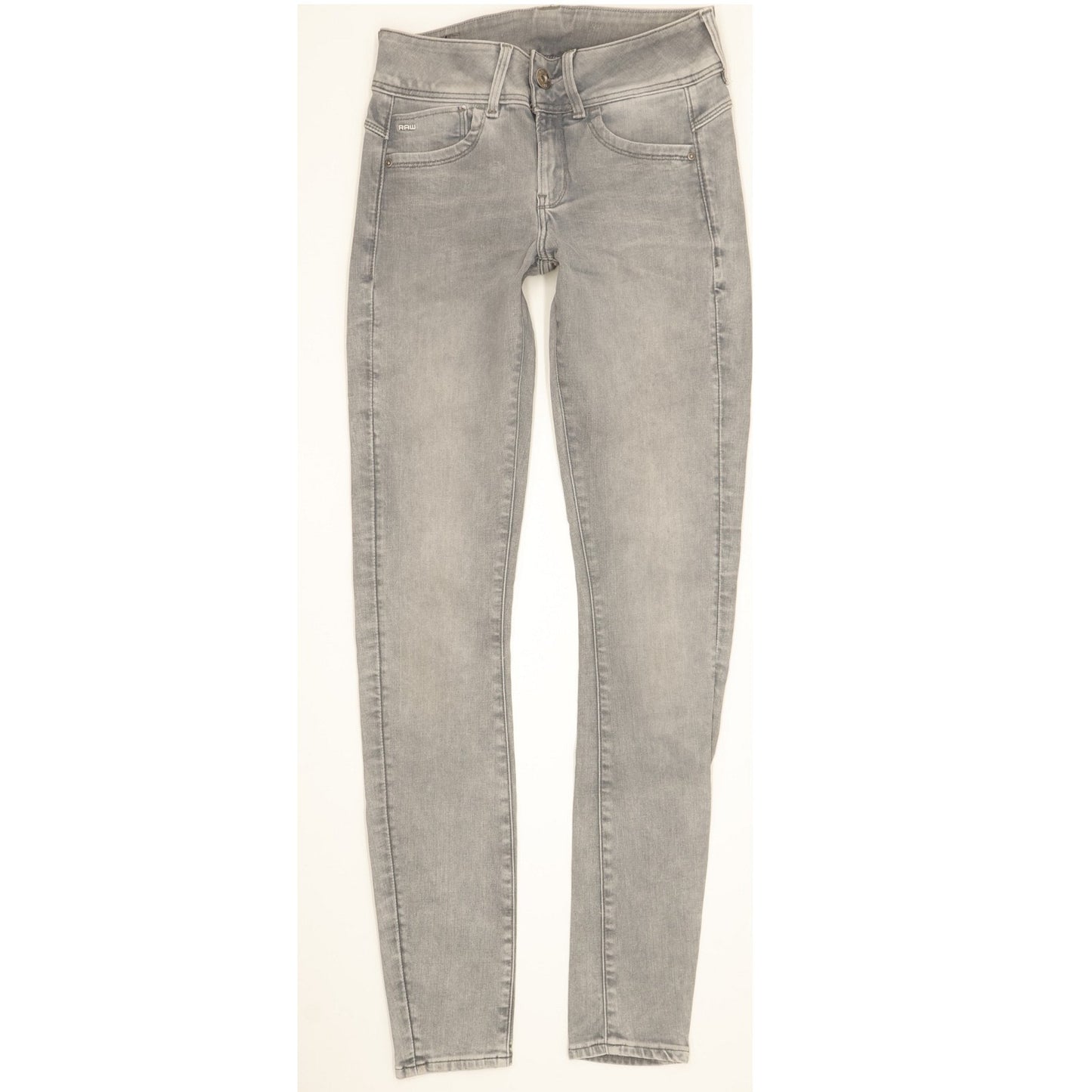 G-Star Lynn Women Grey Skinny Slim Stretch Jeans W25 L31