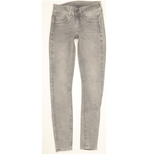 G-Star Lynn Women Grey Skinny Slim Stretch Jeans W25 L31