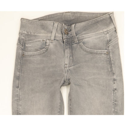 G-Star Lynn Women Grey Skinny Slim Stretch Jeans W25 L31