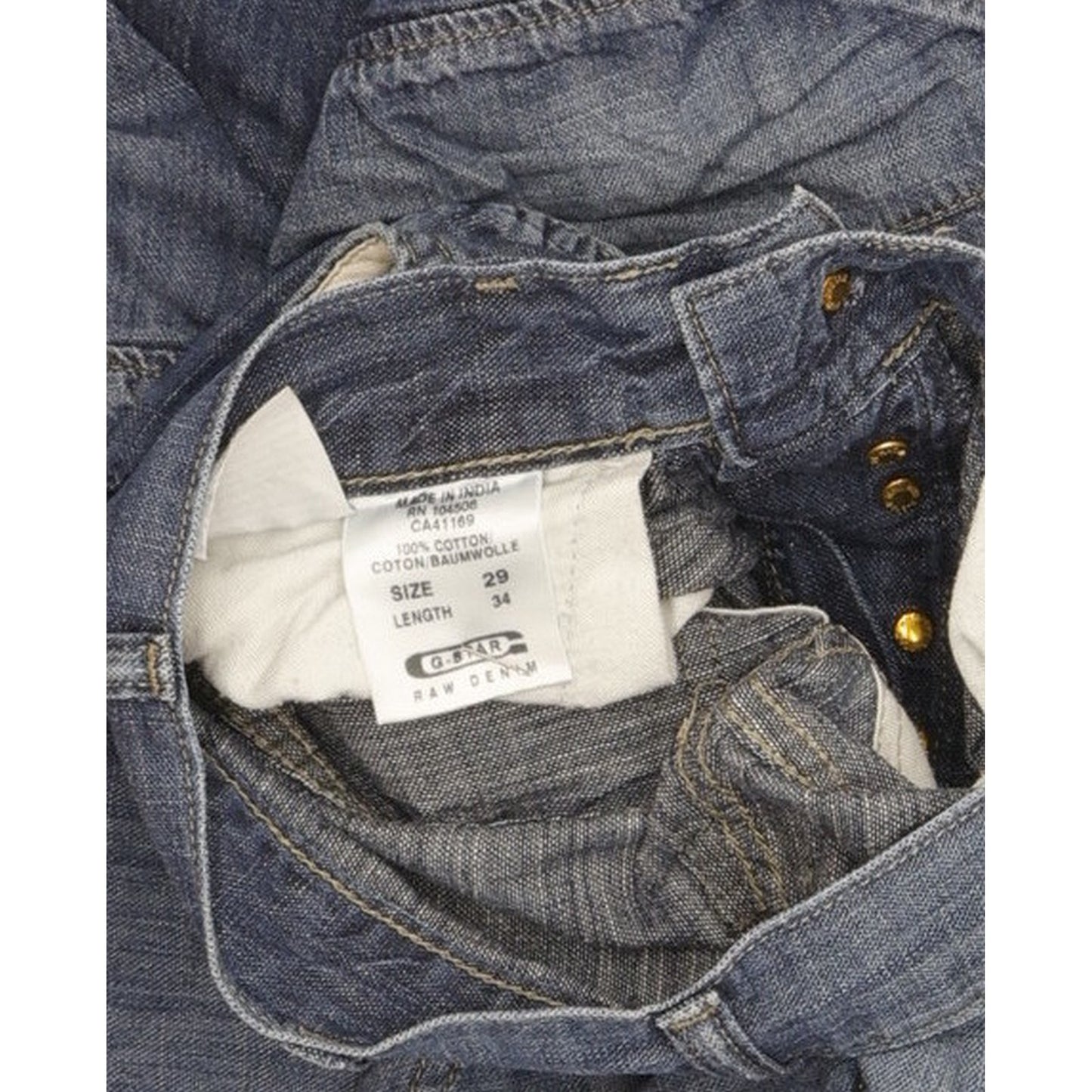 G-Star Elwood Men Blue Straight Regular Jeans W29 L31