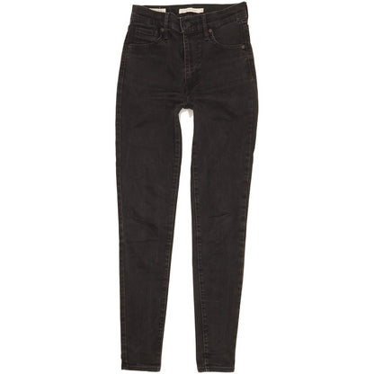 Levi's Mile Women Black Skinny Slim Stretch Jeans W26 L29