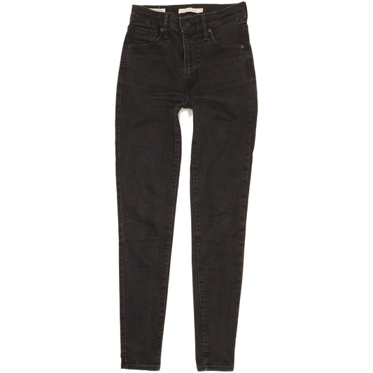 Levi's Mile Women Black Skinny Slim Stretch Jeans W26 L29