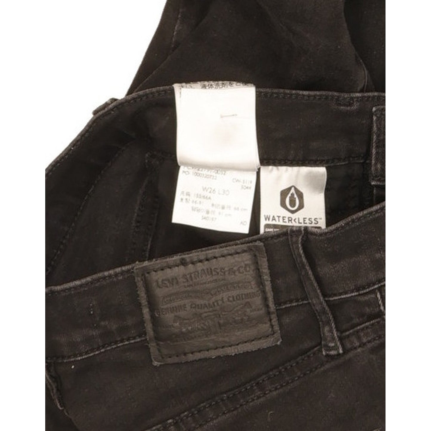 Levi's Mile Women Black Skinny Slim Stretch Jeans W26 L29