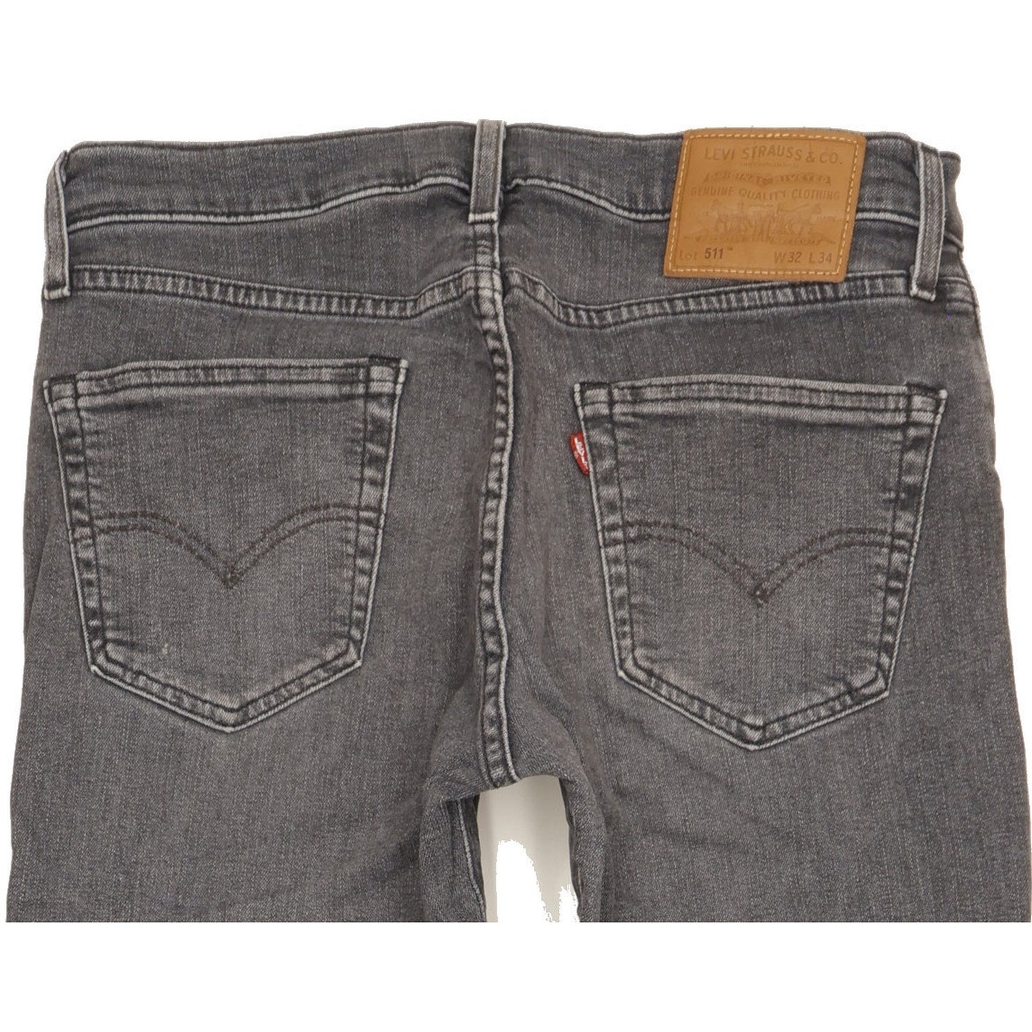 Levi's 511 Men Grey Straight Slim Jeans W32 L34