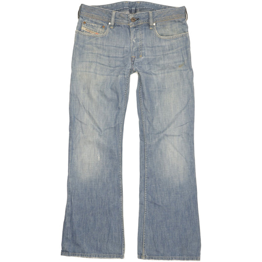 Diesel Zathan Men Blue Bootcut Regular Jeans W30 L30