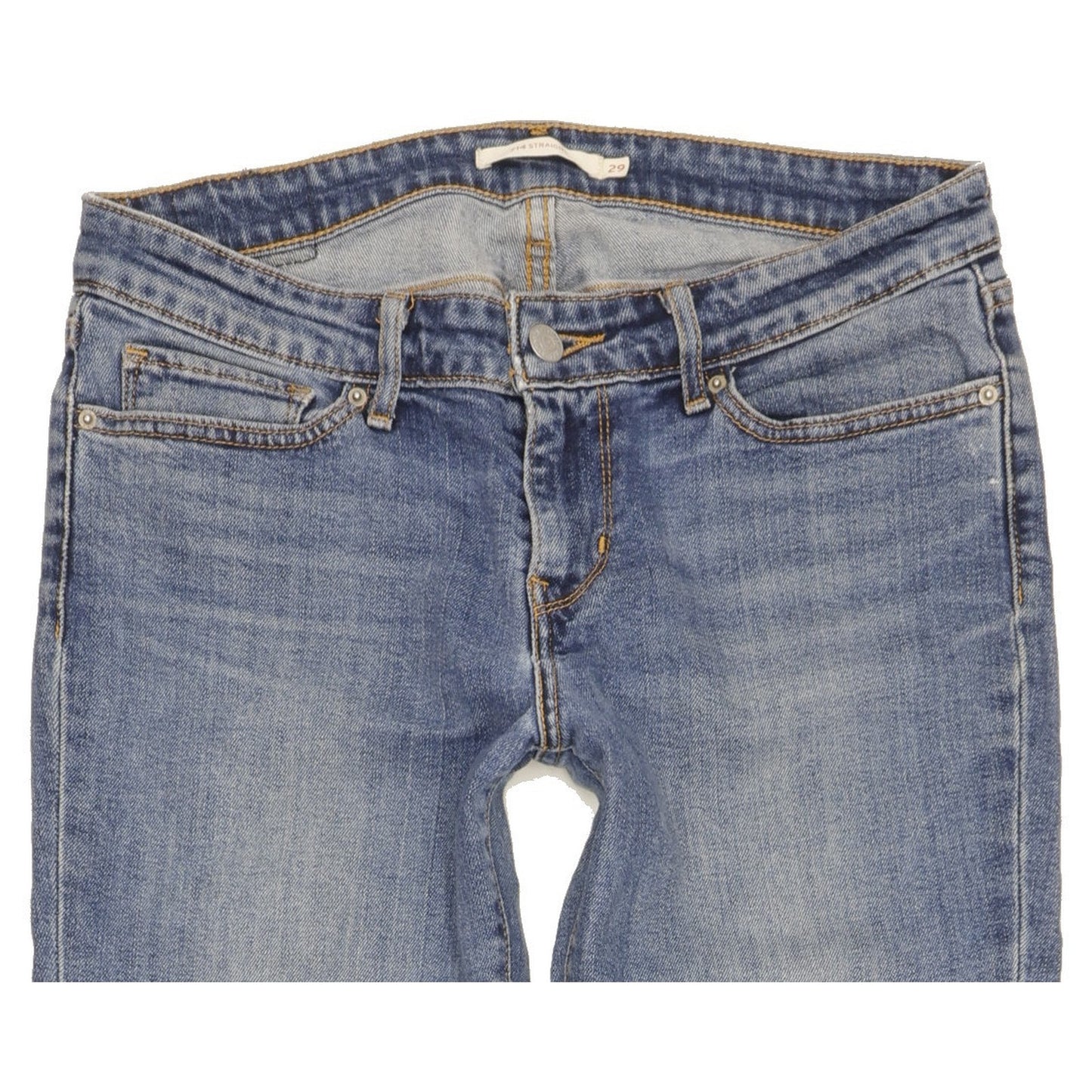 Levi's 714 Men Blue Straight Slim Stretch Jeans W29 L33