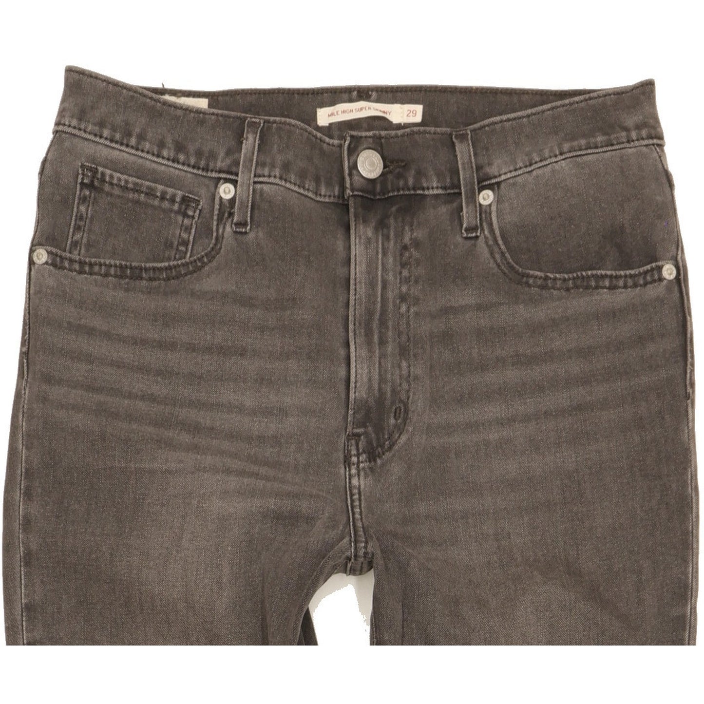 Levi's Mile Grey Skinny Slim Stretch Jeans High Waisted W29 L32