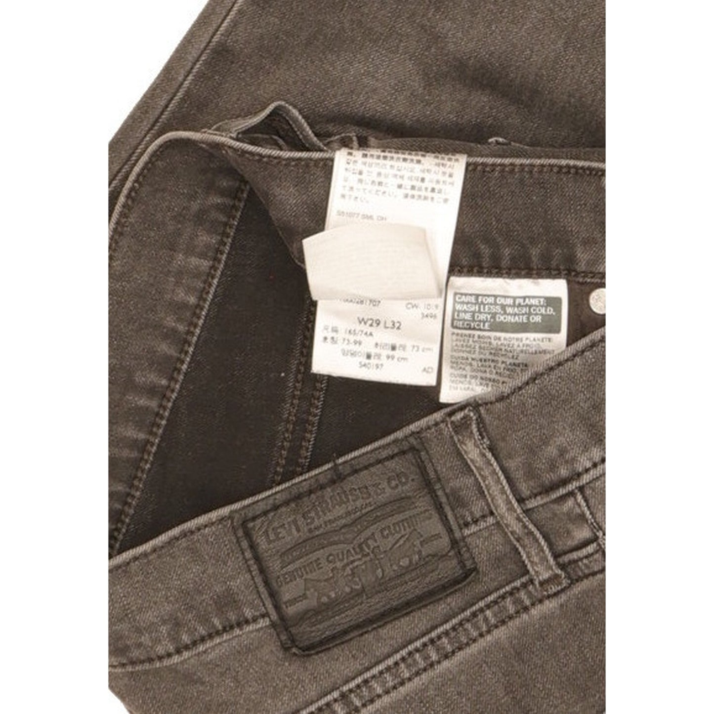 Levi's Mile Grey Skinny Slim Stretch Jeans High Waisted W29 L32
