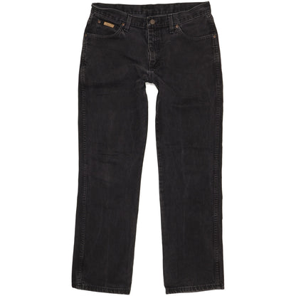 Wrangler Alaska Men Black Straight Regular Jeans W34 L31