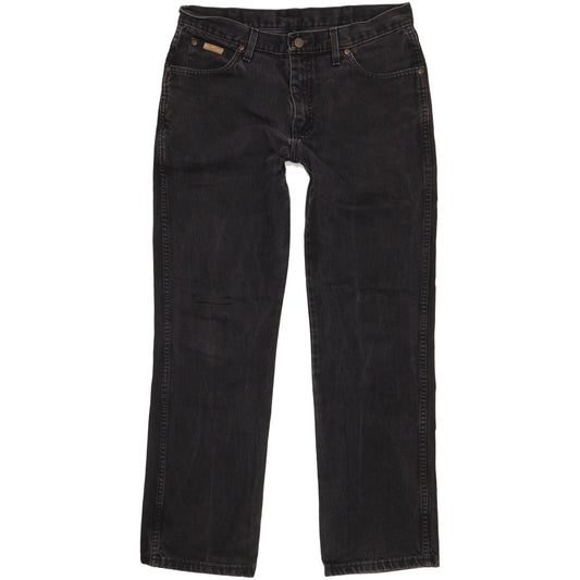 Wrangler Alaska Men Black Straight Regular Jeans W34 L31